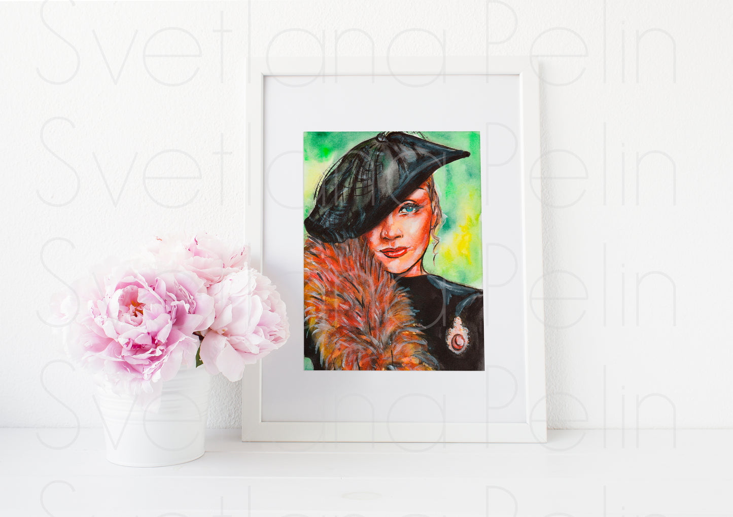 Marlene Dietrich, ART PRINT Signed by Artist