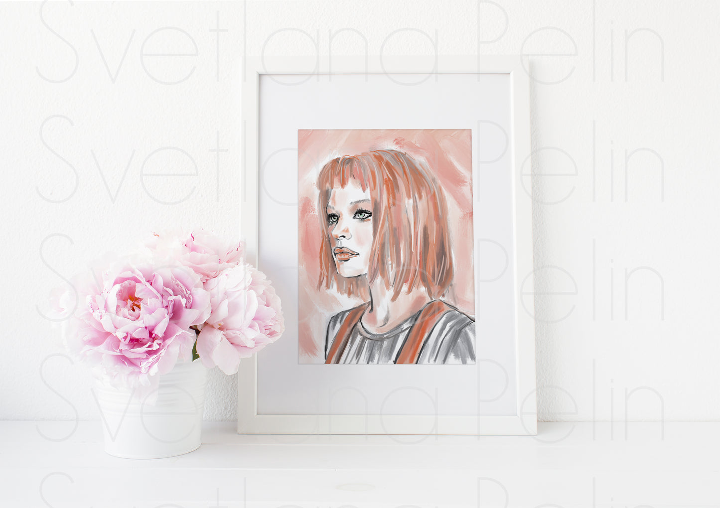 Milla Jovovich, The Fifth Element, ART PRINT Signed by Artist