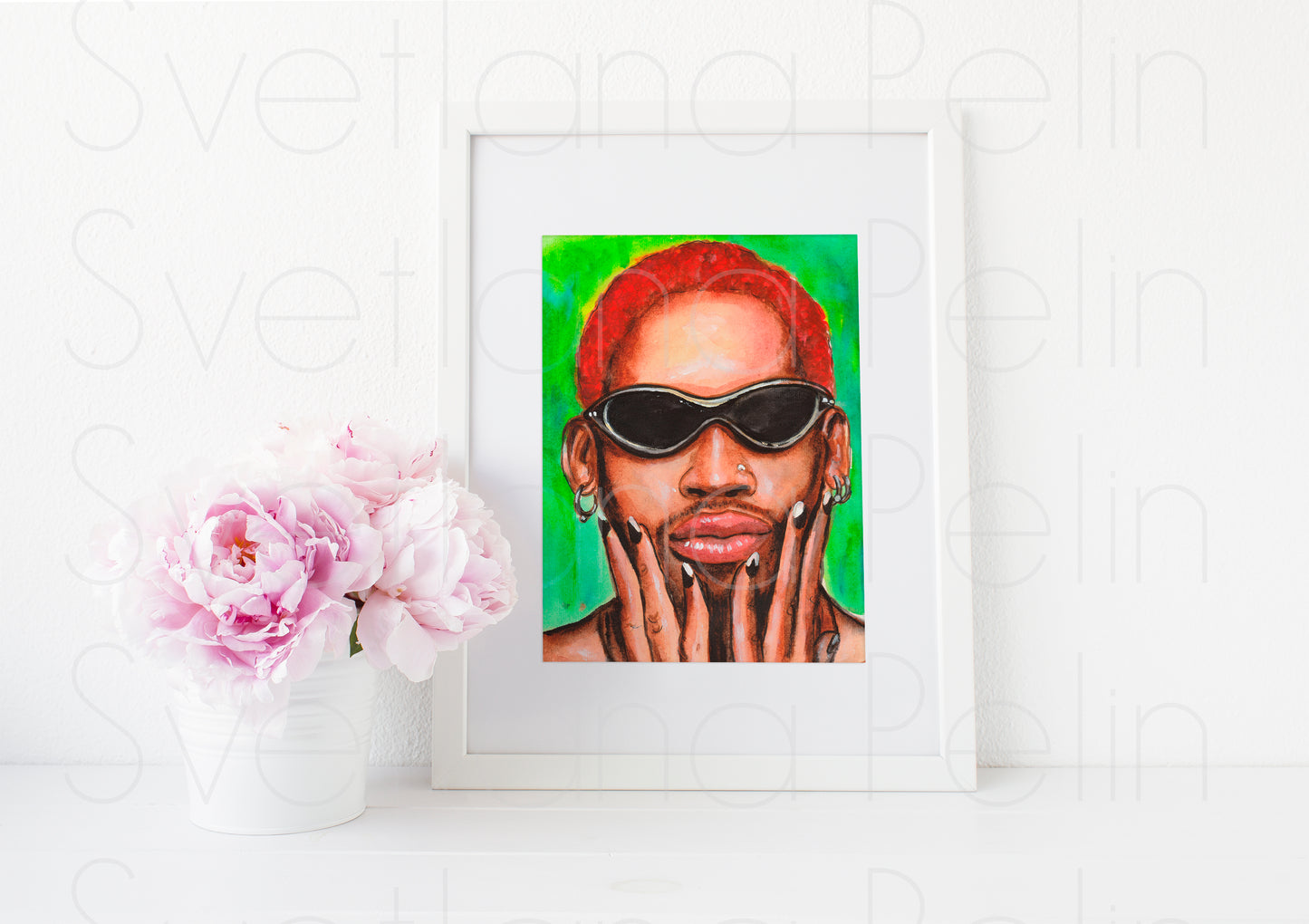 Dennis Rodman, ART PRINT Signed by Artist