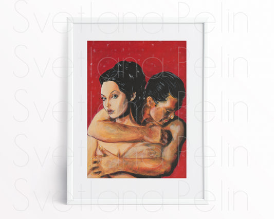 Angelina Jolie, Antonio Banderas, Printable Art, INSTANT DOWNLOAD