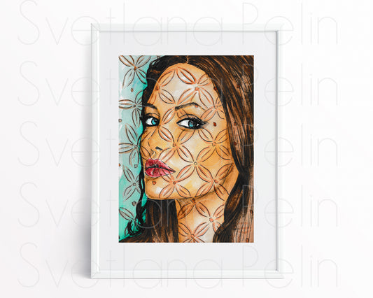 Angelina Jolie, Printable Art, INSTANT DOWNLOAD