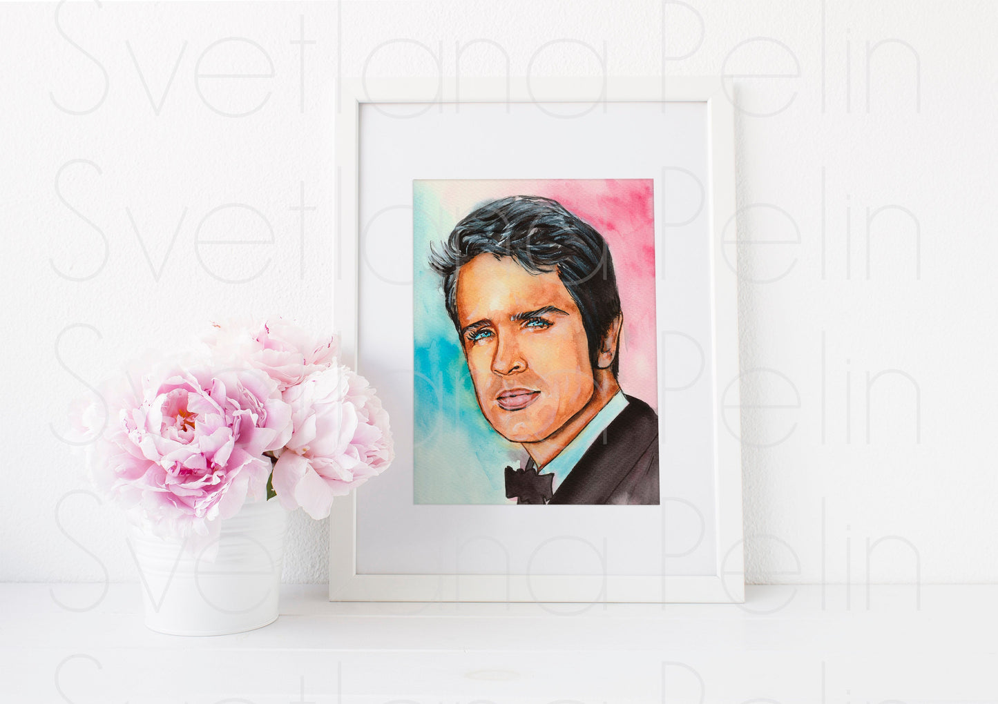 Warren Beatty, ART PRINT Signed by Artist