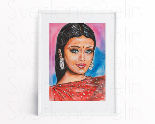 Aishwarya Rai, Printable Art, INSTANT DOWNLOAD