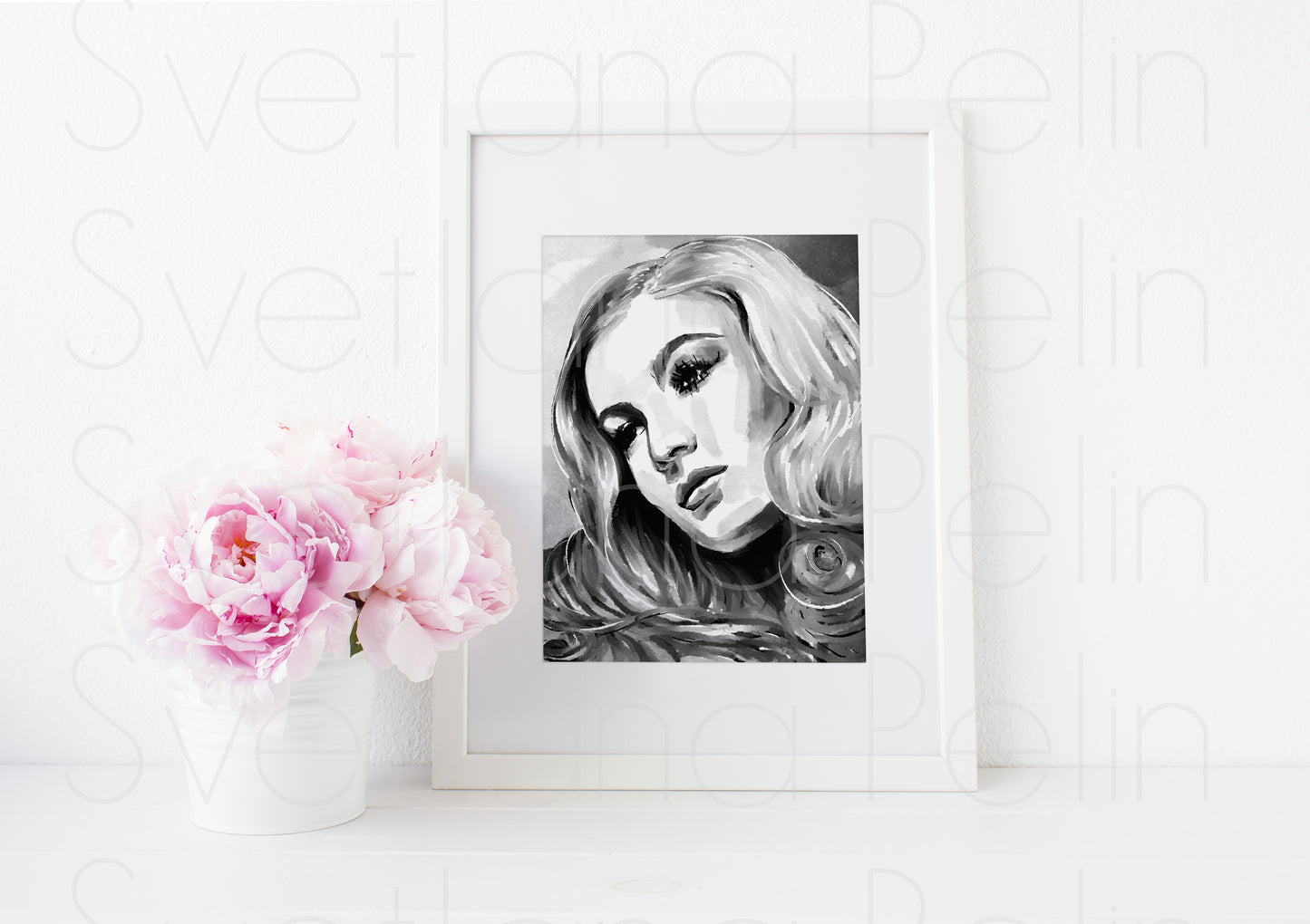 Veronica Lake, ART PRINT Signed by Artist