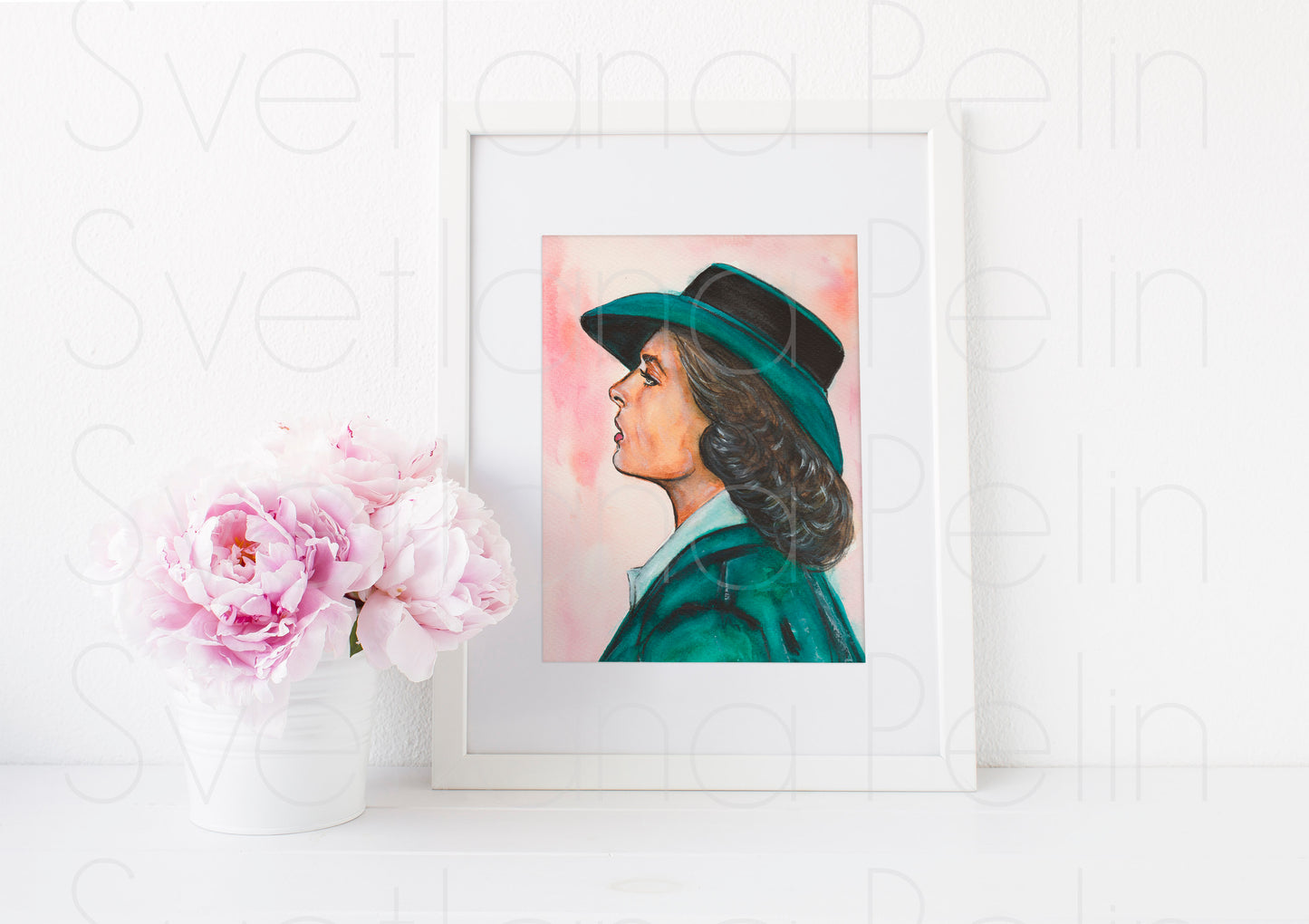 Ingrid Bergman, Casablanca, ART PRINT Signed by Artist