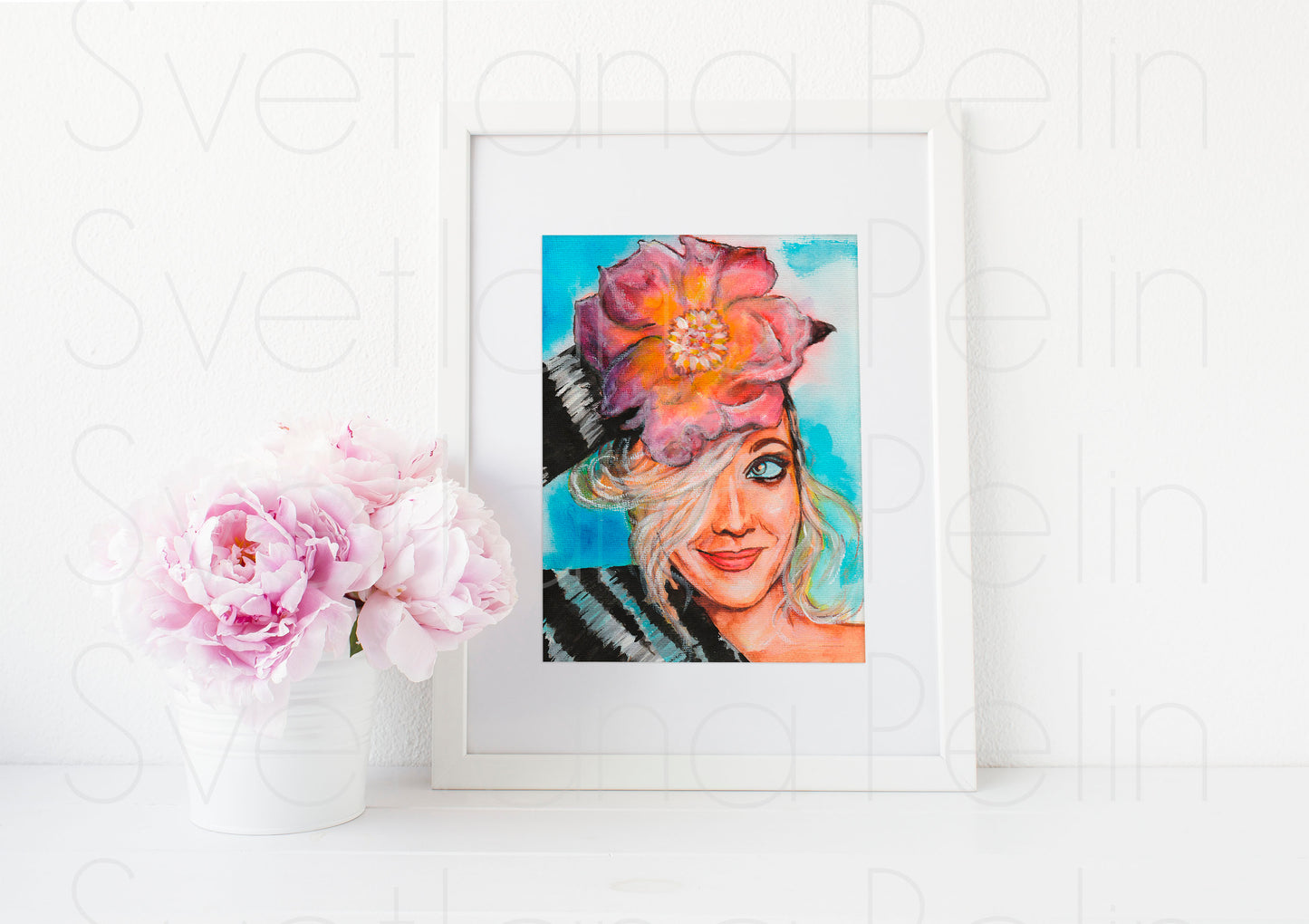 Drew Barrymore, ART PRINT Signed by Artist