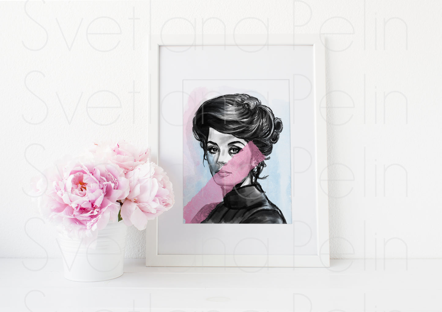 Anouk Aimee, ART PRINT Signed by Artist