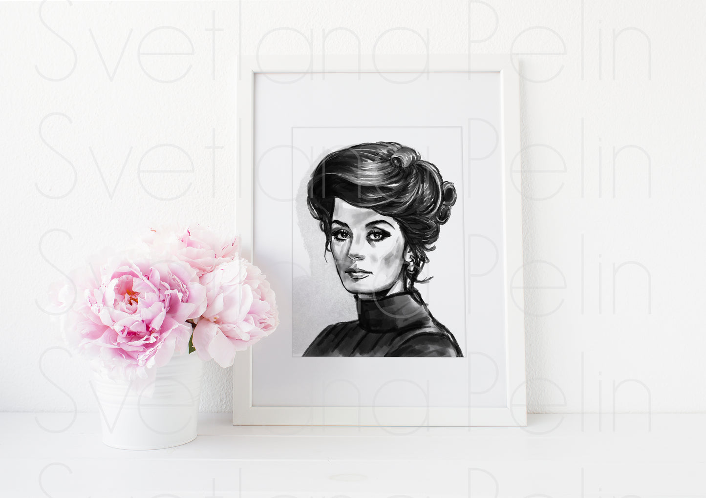 Anouk Aimee, ART PRINT Signed by Artist