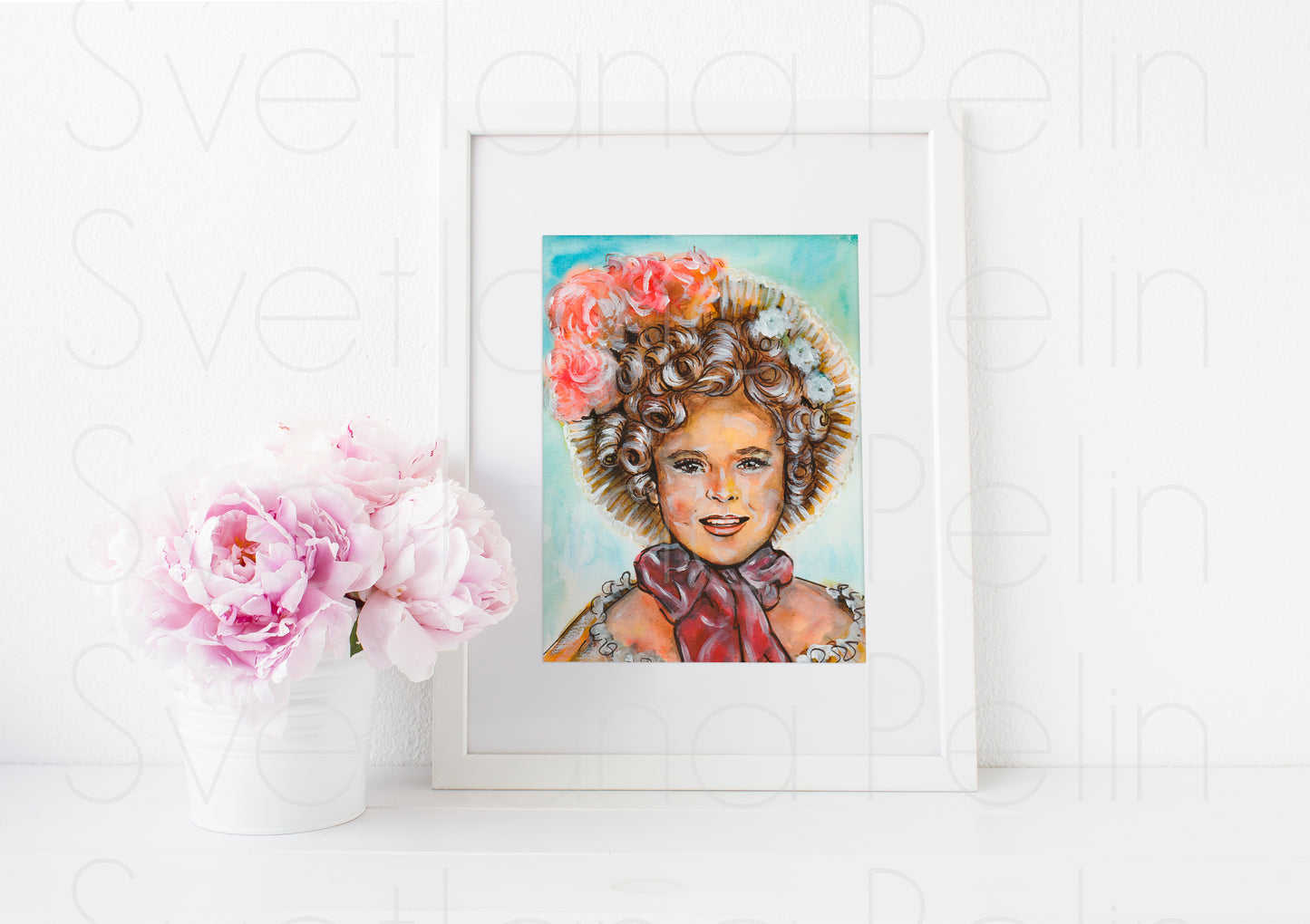 Shirley Temple, ART PRINT Signed by Artist