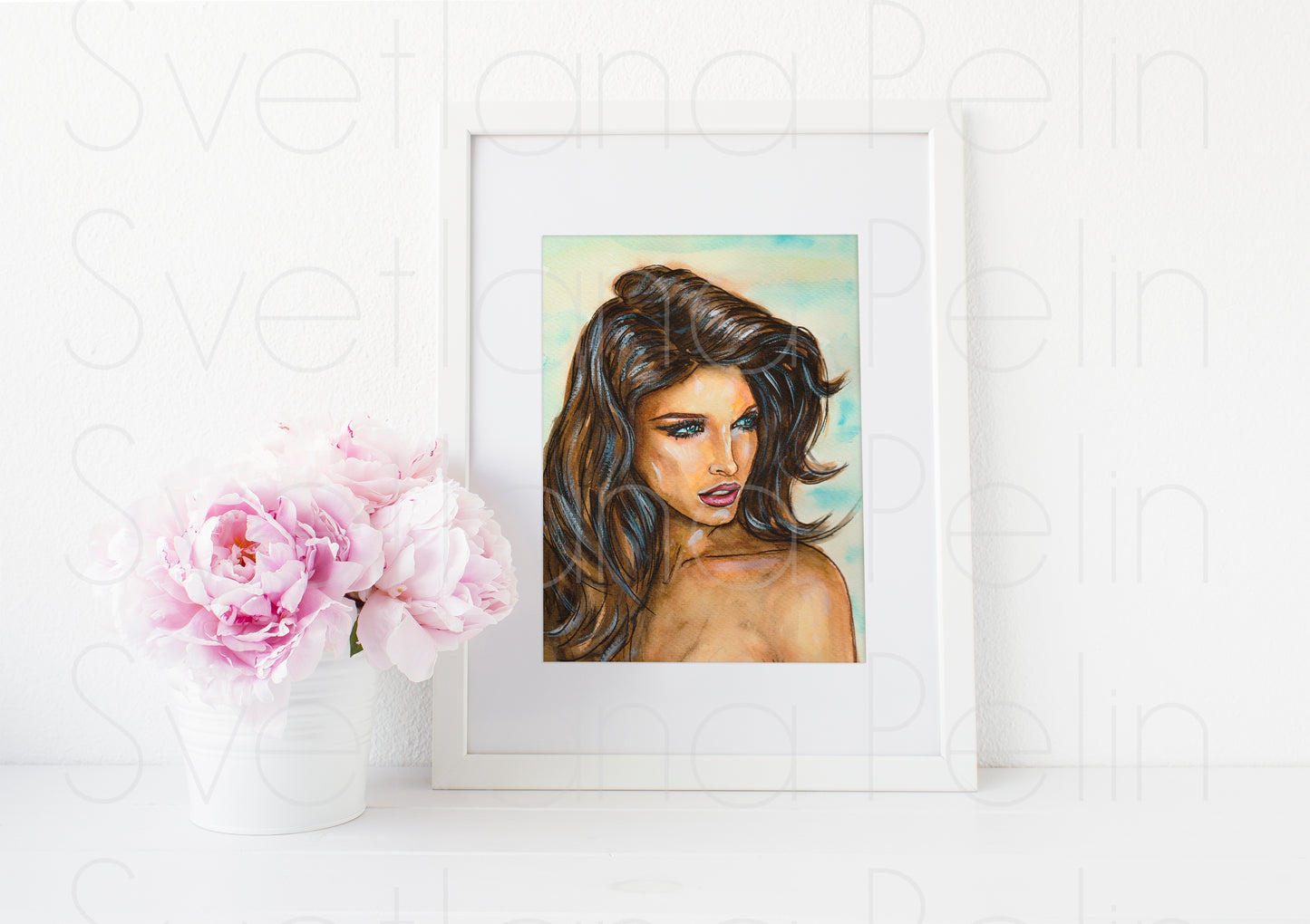 Stephanie Seymour, ART PRINT Signed by Artist