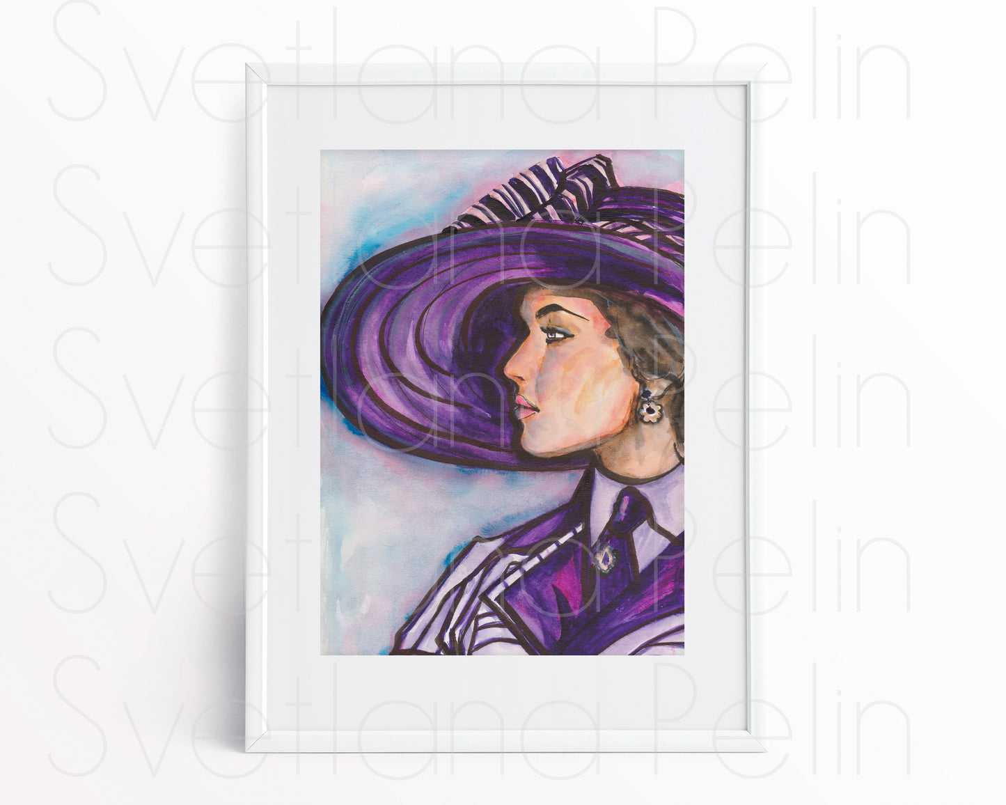Kate Winslet, Titanic, ORIGINAL Watercolor Painting, Artwork by Svetlana Pelin