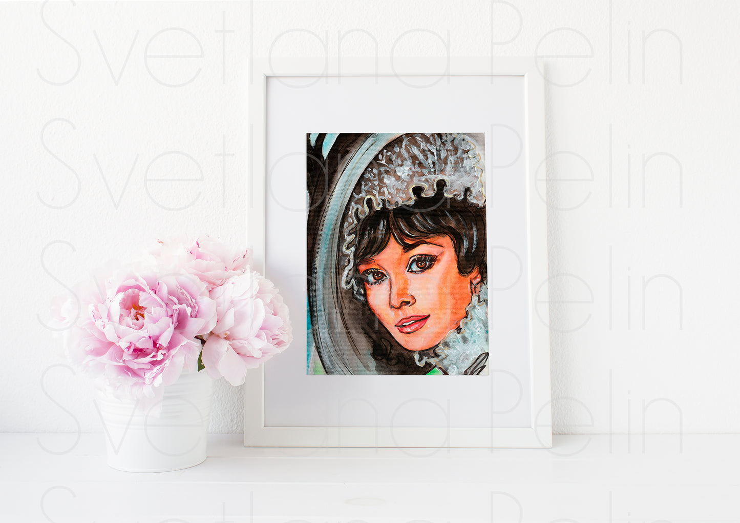 Audrey Hepburn, My Fair Lady, ART PRINT Signed by Artist