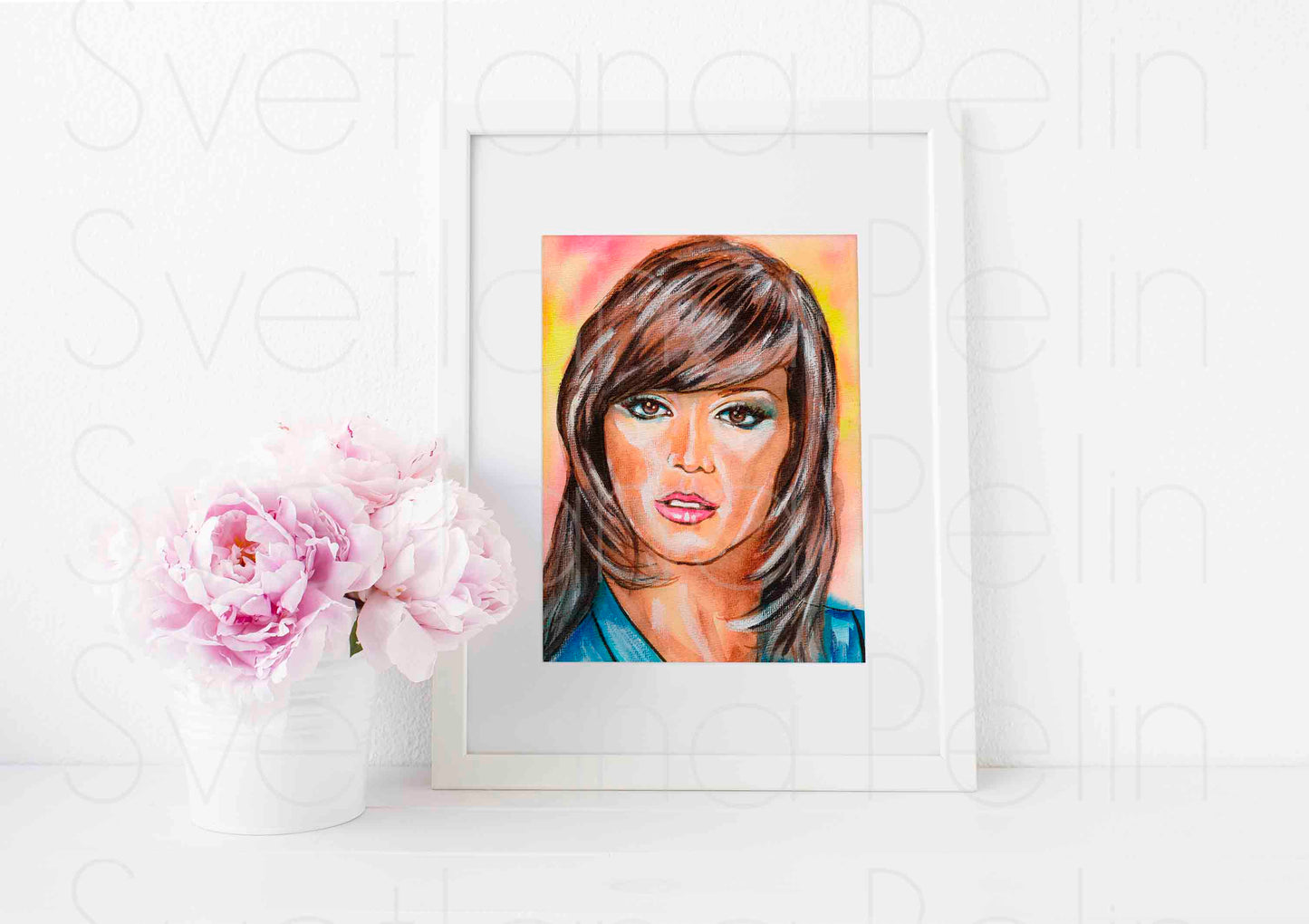 Victoria Principal, ART PRINT Signed by Artist
