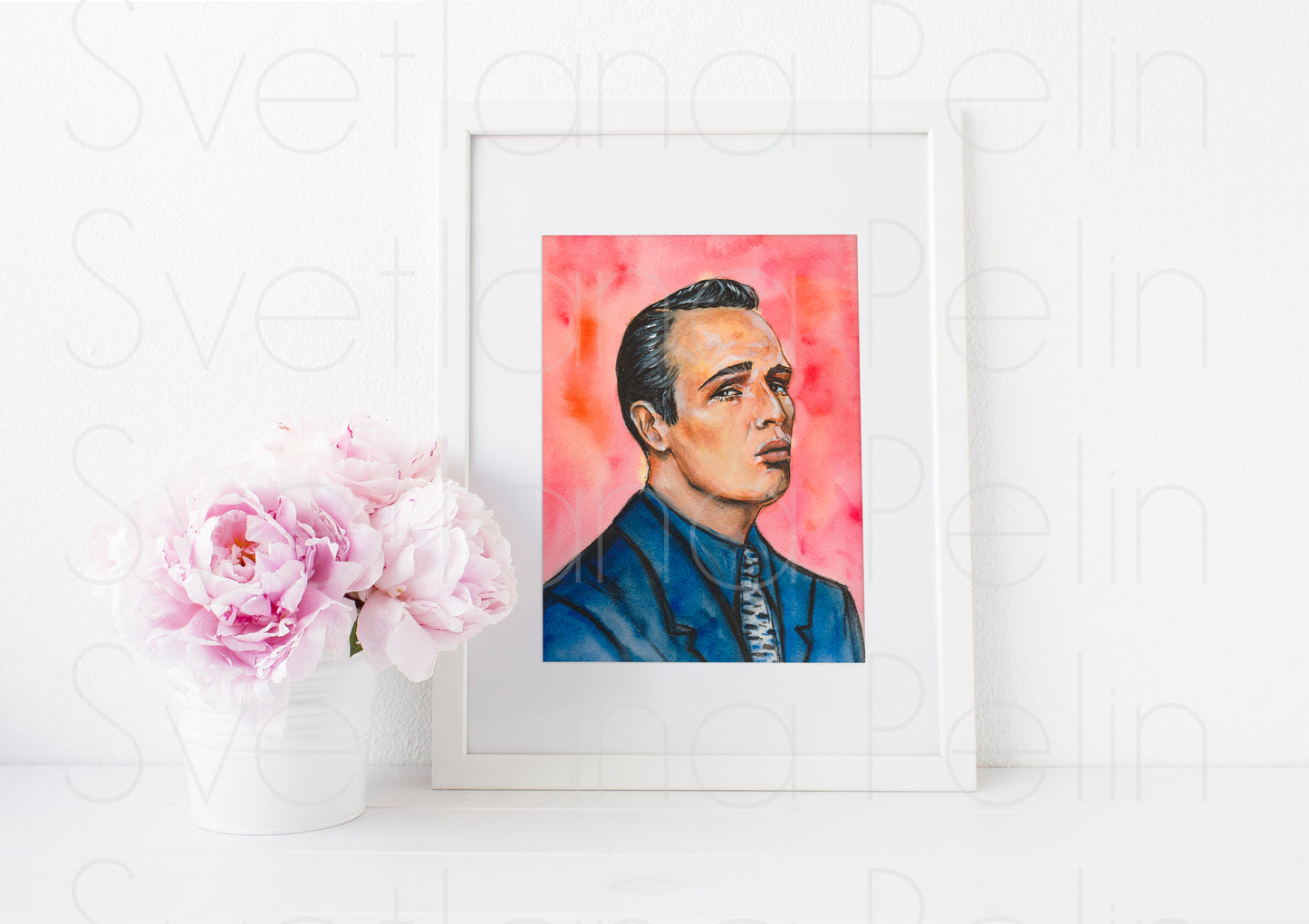 Marlon Brando, ART PRINT Signed by Artist