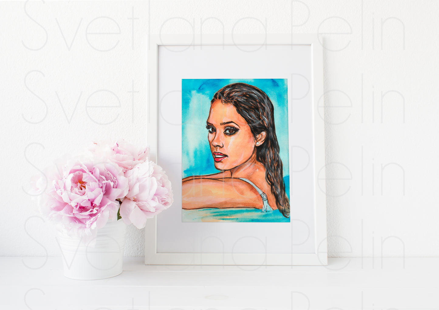 Jessica Alba, ART PRINT Signed by Artist