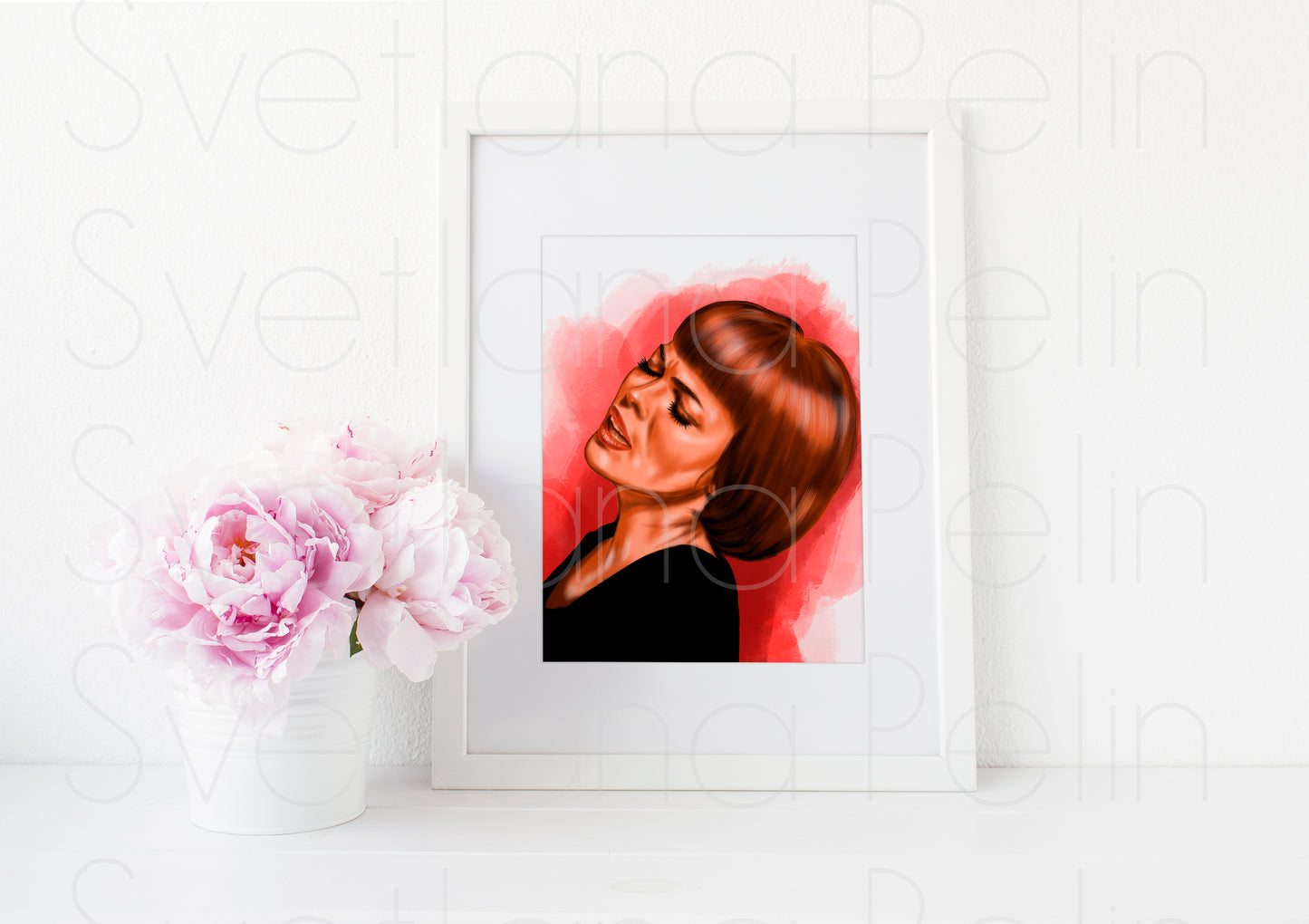 Mireille Mathieu, ART PRINT Signed by Artist