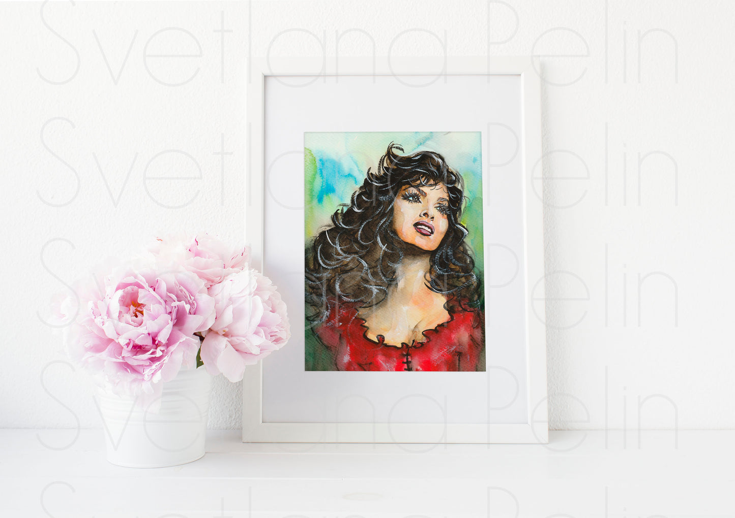 Gina Lollobrigida, Esmeralda, Notre-Dame de Paris, ART PRINT Signed by Artist