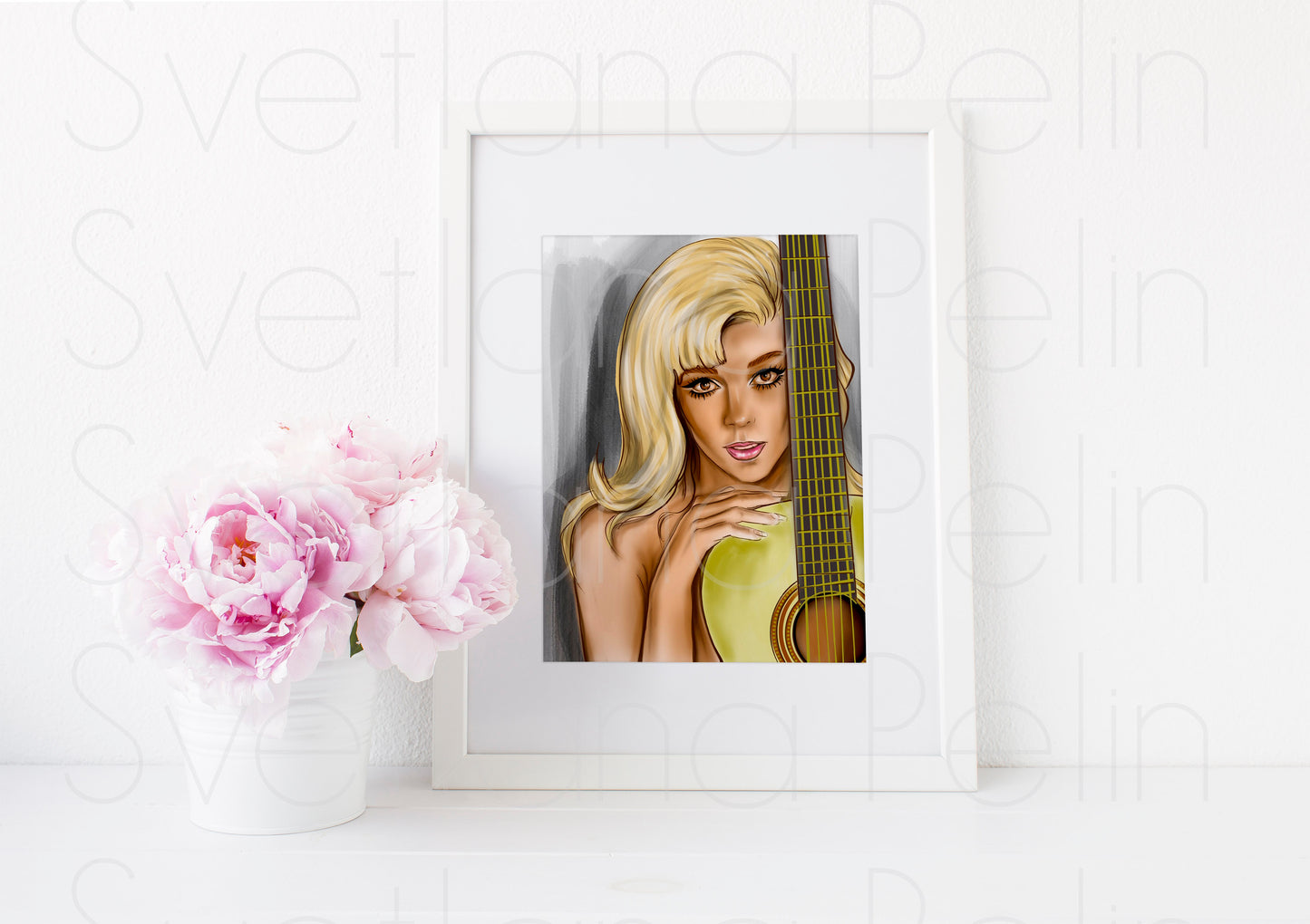 Nancy Sinatra, Angélique, ART PRINT Signed by Artist