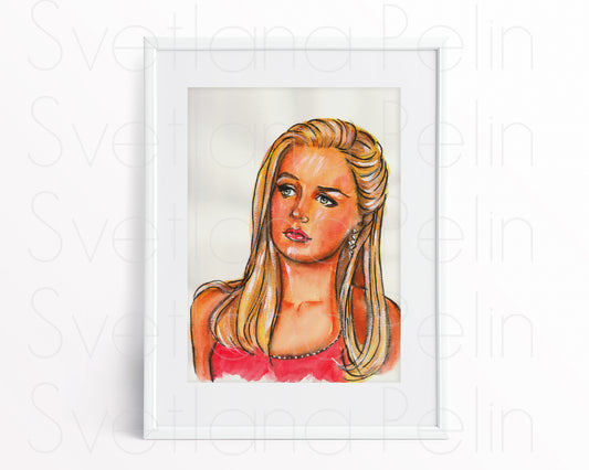 Alicia Silverstone, Printable Art, INSTANT DOWNLOAD