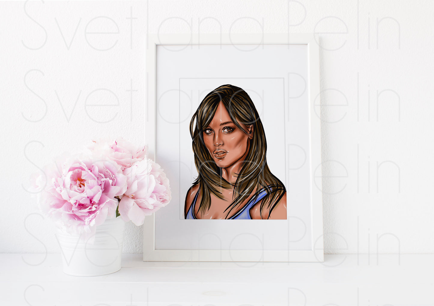 Jennifer Garner, ART PRINT Signed by Artist