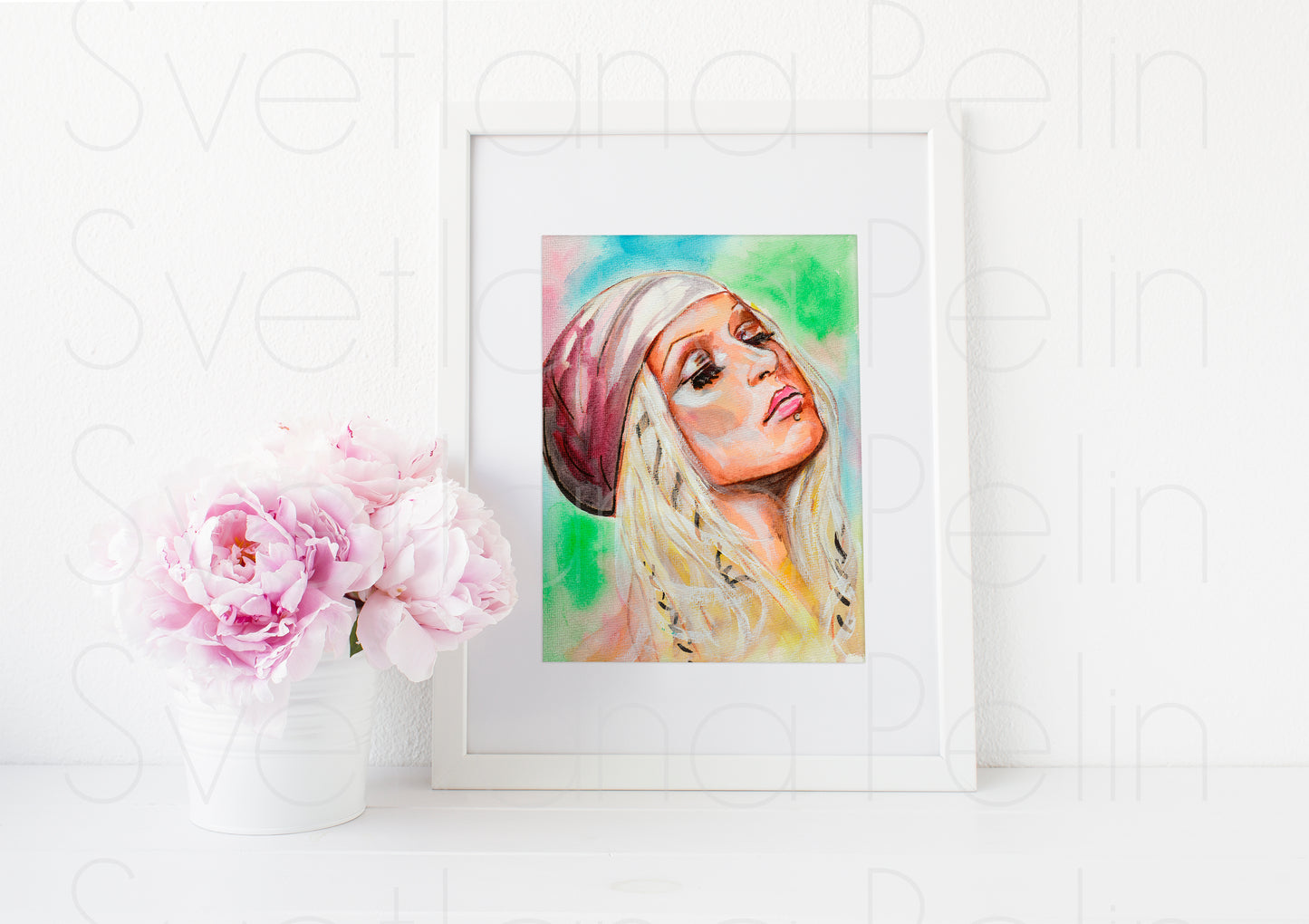 Christina Aguilera, ART PRINT Signed by Artist