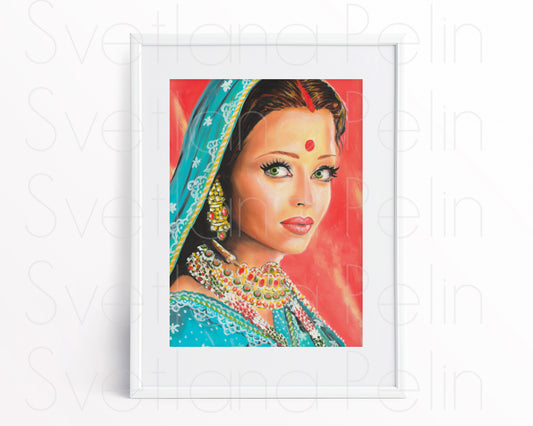 Aishwarya Rai, Printable Art, INSTANT DOWNLOAD