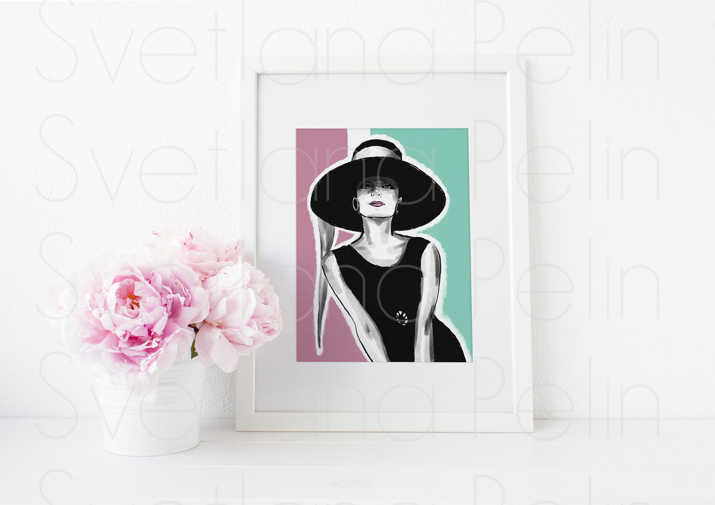 Audrey Hepburn, Breakfast at Tiffany's, ART PRINT Signed by Artist