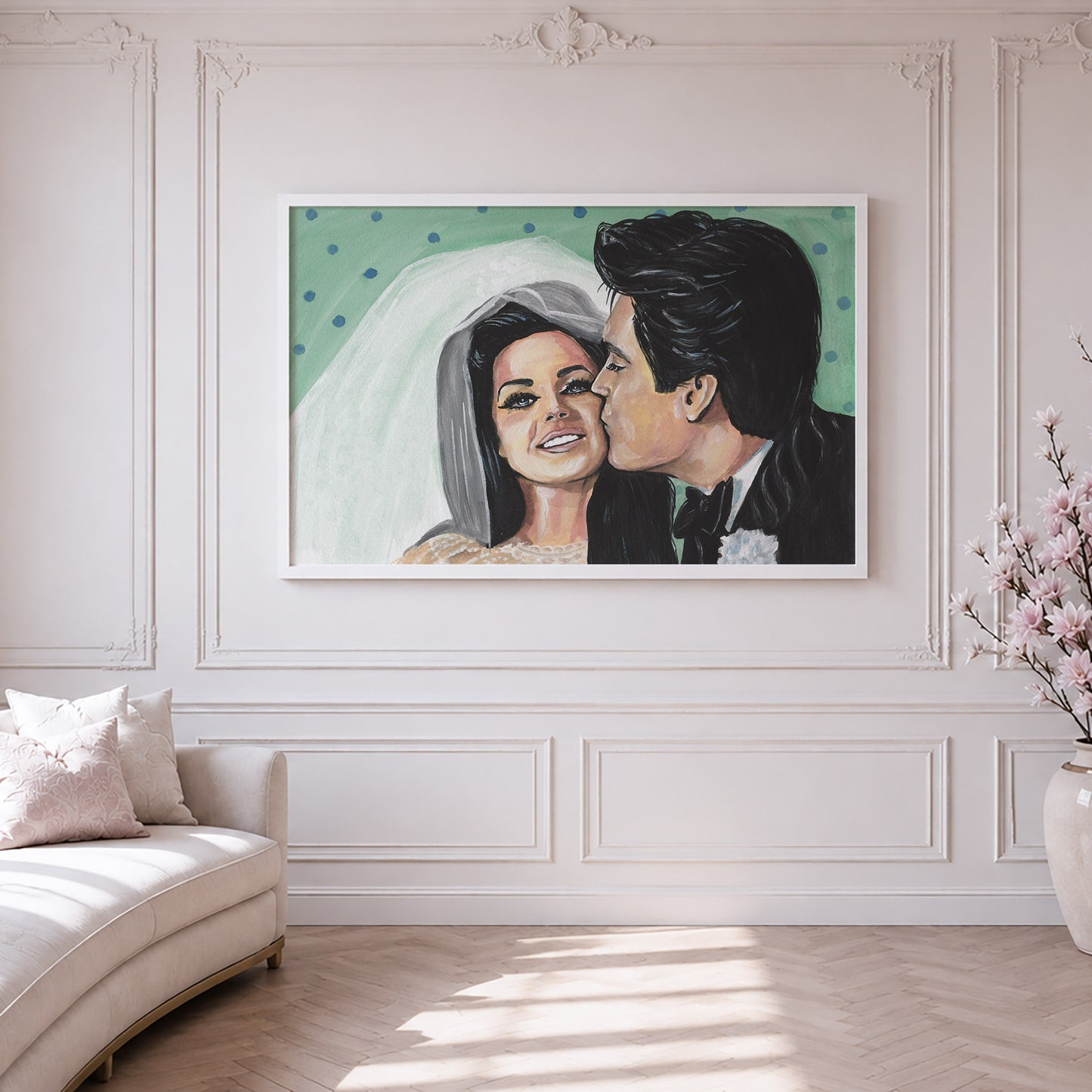 Elvis and Priscilla Presley's Wedding  | Framed Fine Art Print
