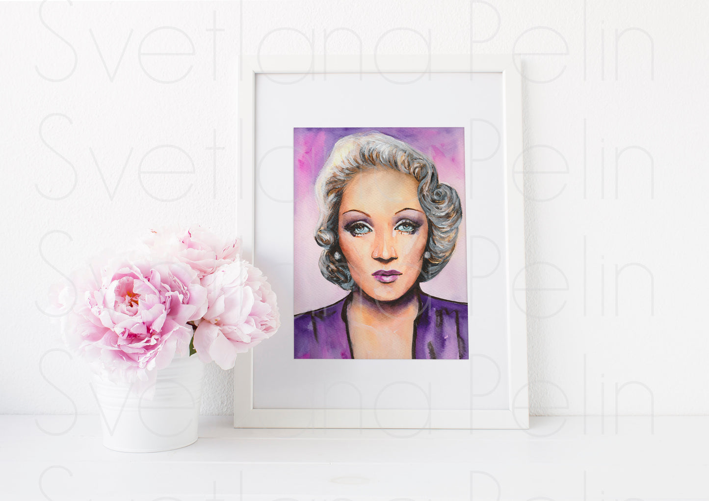 Marlene Dietrich, ART PRINT Signed by Artist