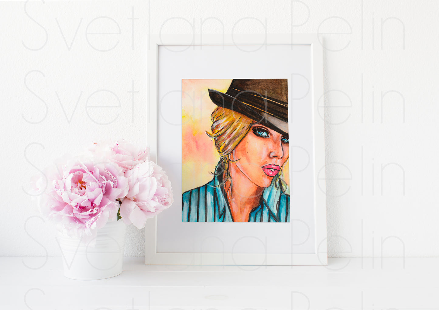 Scarlett Johansson, ART PRINT Signed by Artist