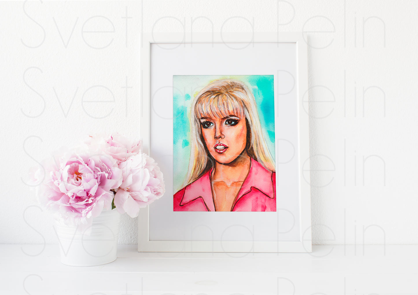 Jennie Garth, Beverly Hills, ART PRINT Signed by Artist