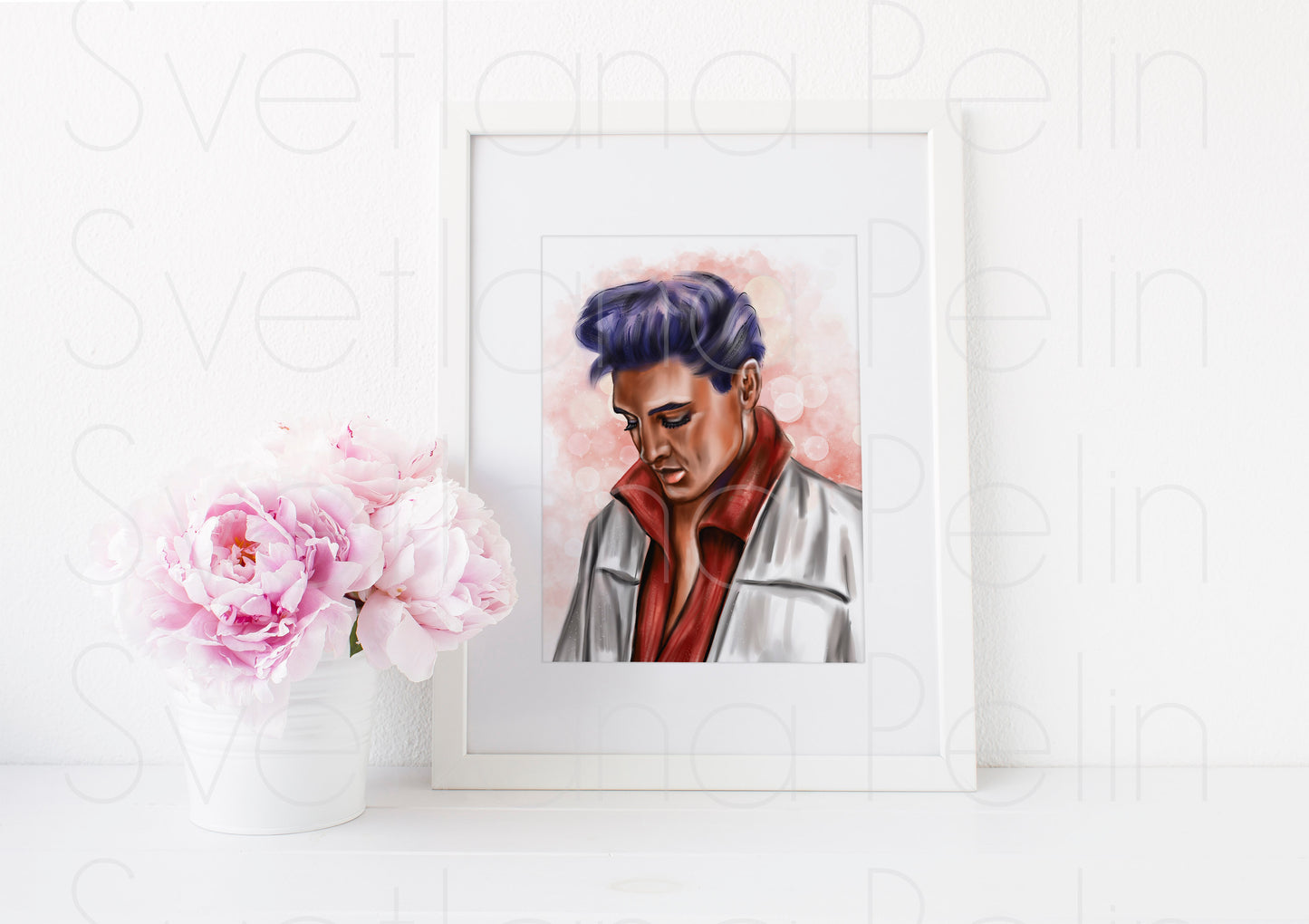 Elvis, ART PRINT Signed by Artist