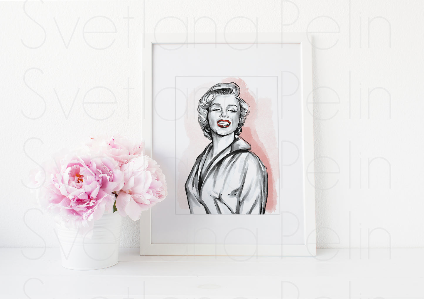 Marilyn Monroe, The Seven Year Itch, SYI, ART PRINT Signed by Artist