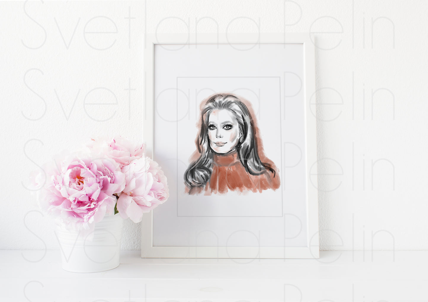 Catherine Deneuve, ART PRINT Signed by Artist