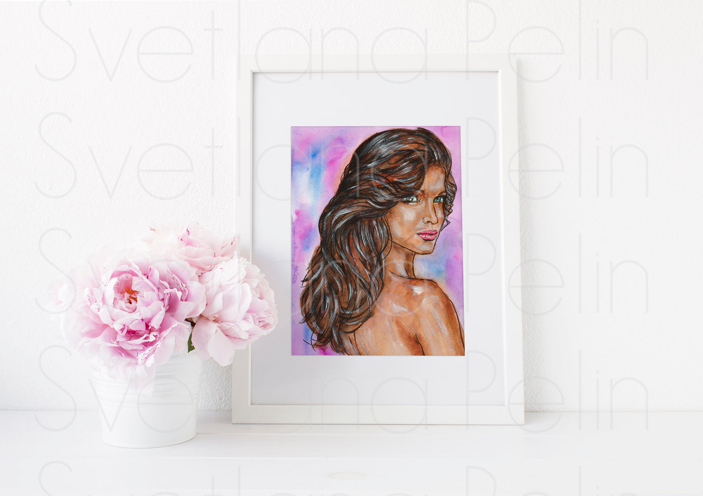 Stephanie Seymour, ART PRINT Signed by Artist