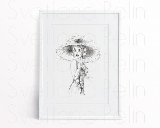 Marilyn Monroe, The Prince and the Showgirl, Printable Art, INSTANT DOWNLOAD