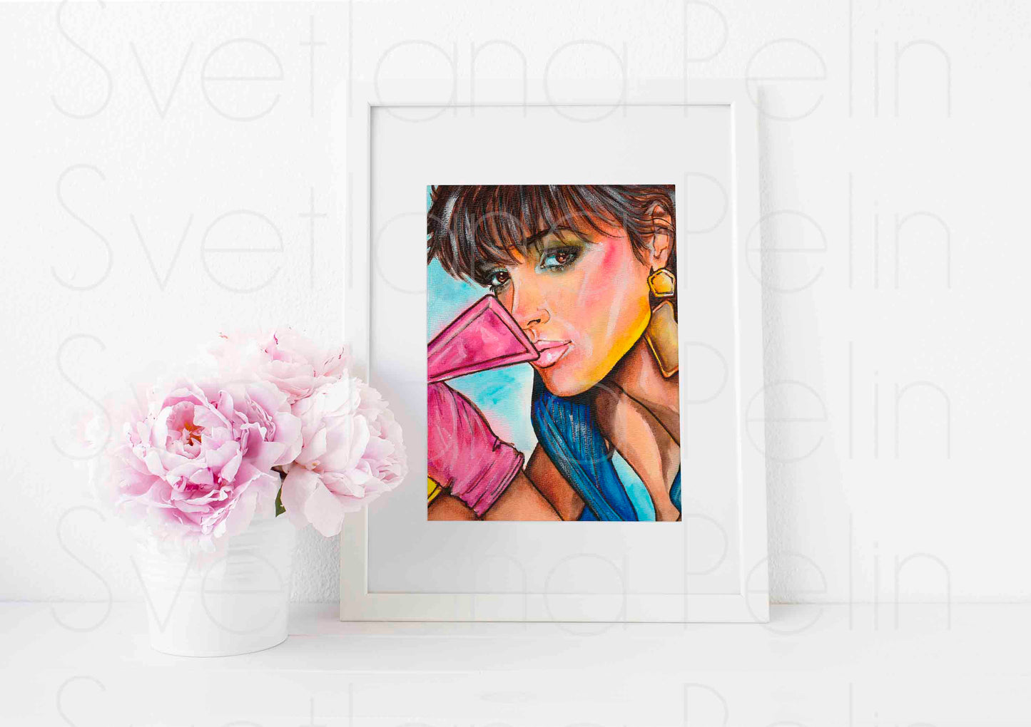 Jennifer Beals, ART PRINT Signed by Artist