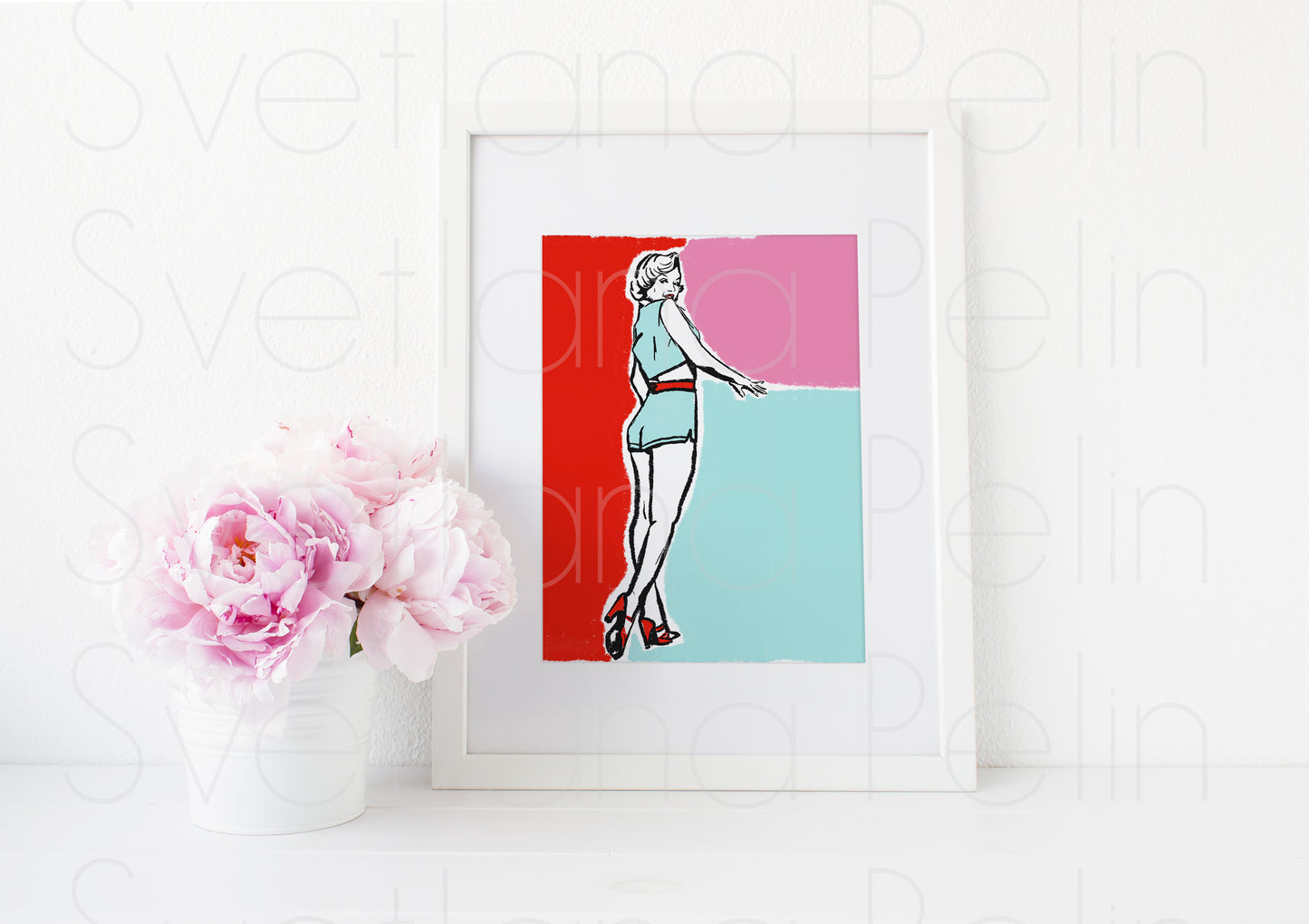 Marilyn Monroe, The Seven Year Itch, SYI, ART PRINT Signed by Artist