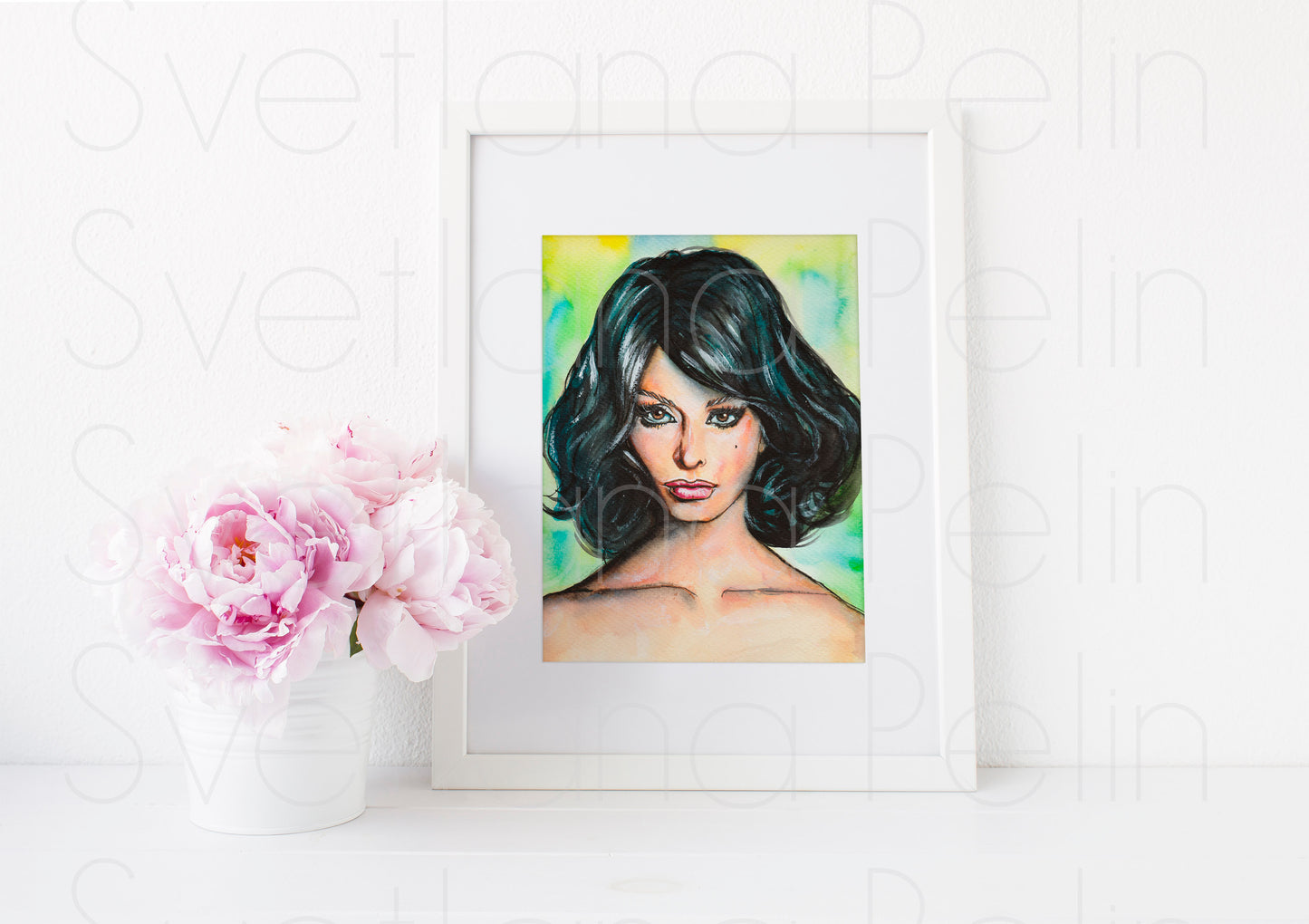 Sophia Loren, ART PRINT Signed by Artist