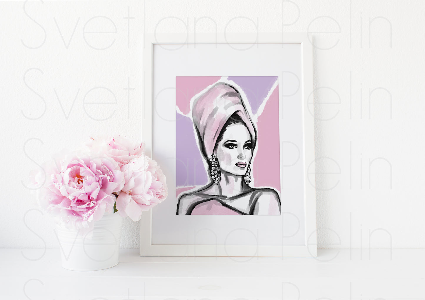 Christy Turlington, ART PRINT Signed by Artist