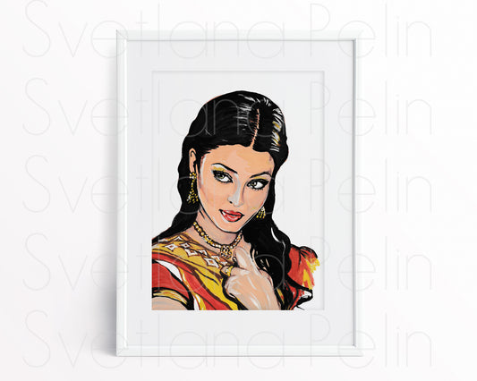 Aishwarya Rai, Printable Art, INSTANT DOWNLOAD