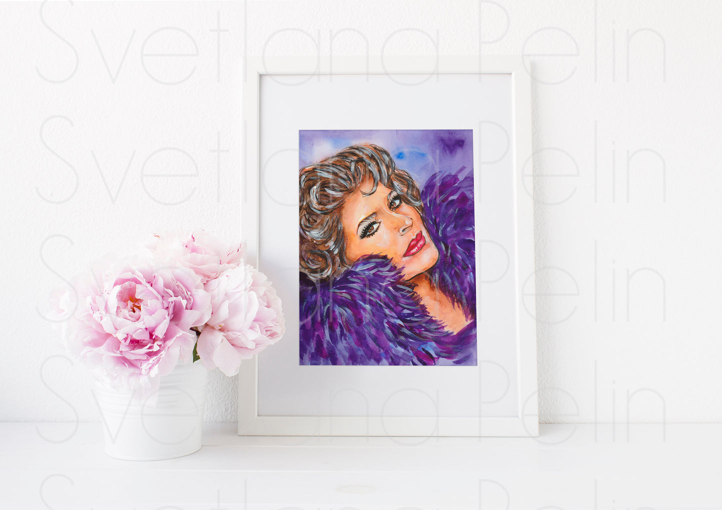 Fanny Ardant, ART PRINT Signed by Artist