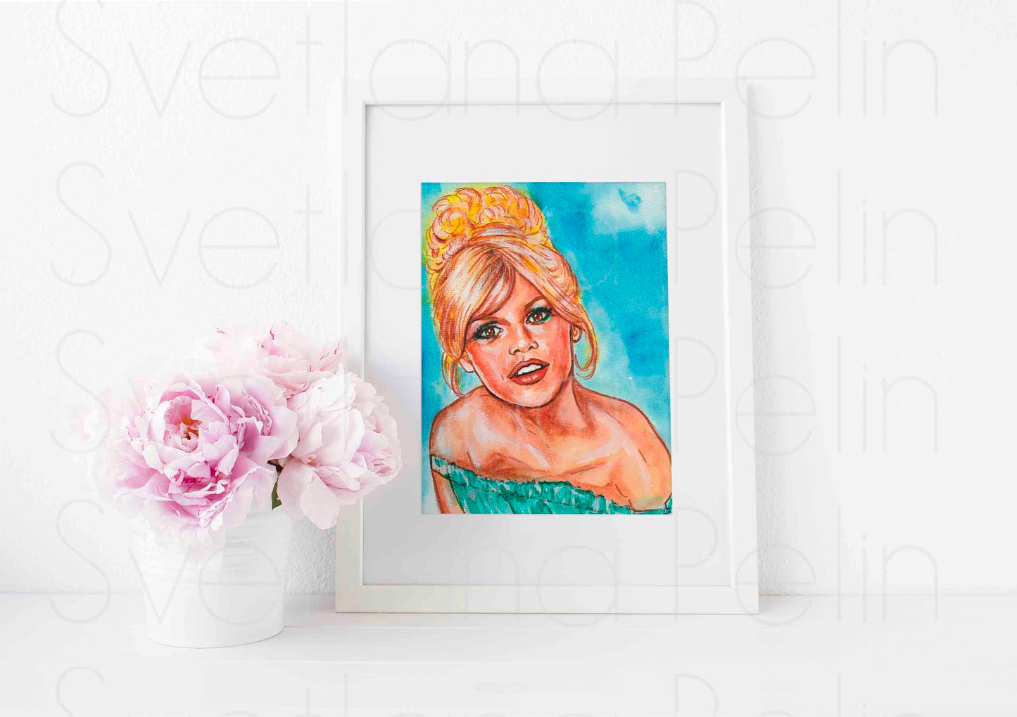 Brigitte Bardot, ART PRINT Signed by Artist