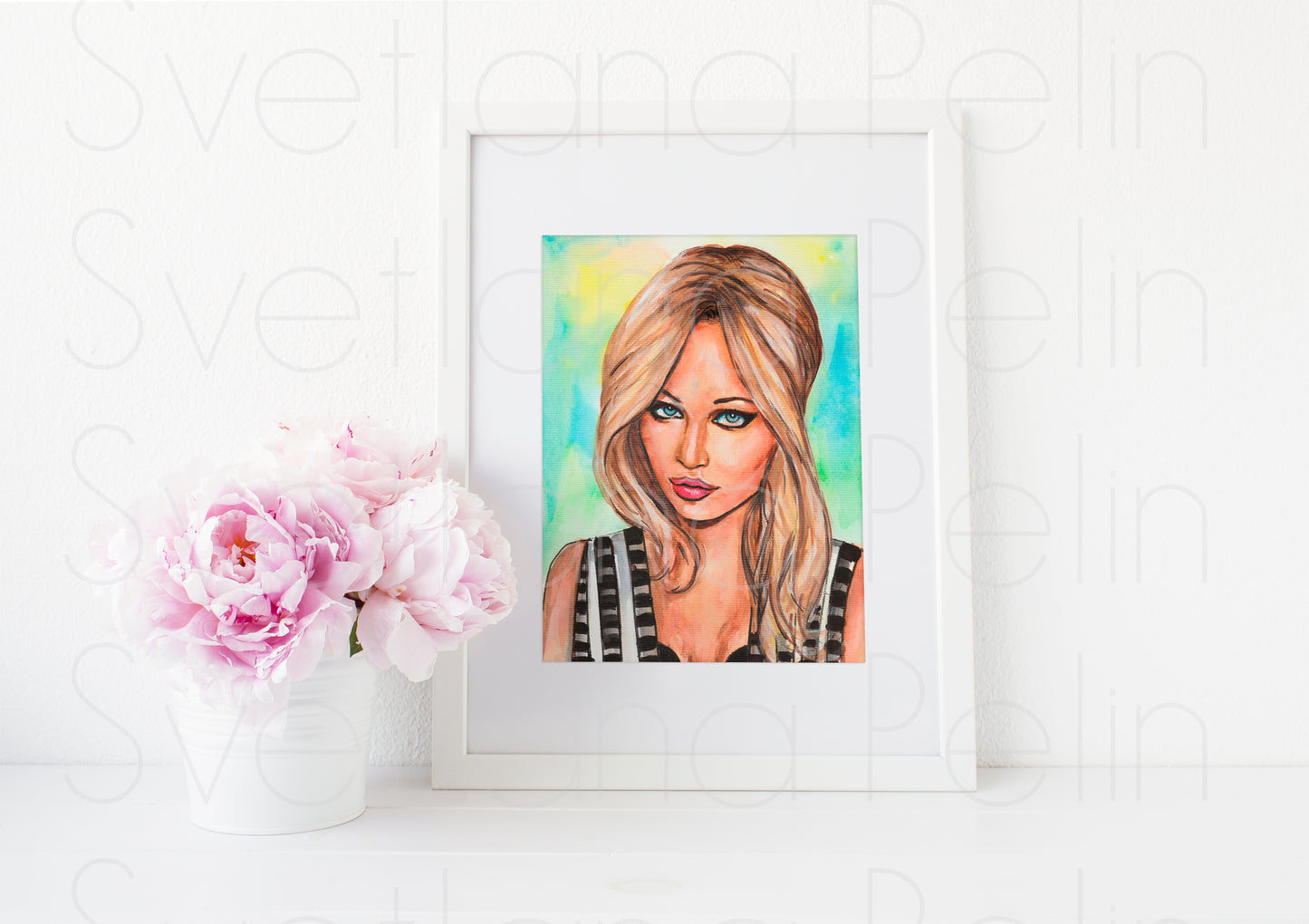 Jennifer Lawrence, ART PRINT Signed by Artist