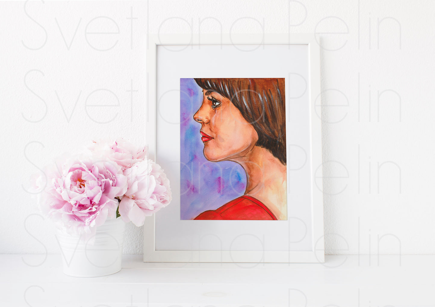 Mireille Mathieu, ART PRINT Signed by Artist