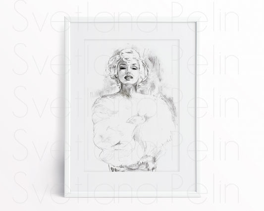 Marilyn Monroe, Some Like It Hot, SLIH, Printable Art, INSTANT DOWNLOAD