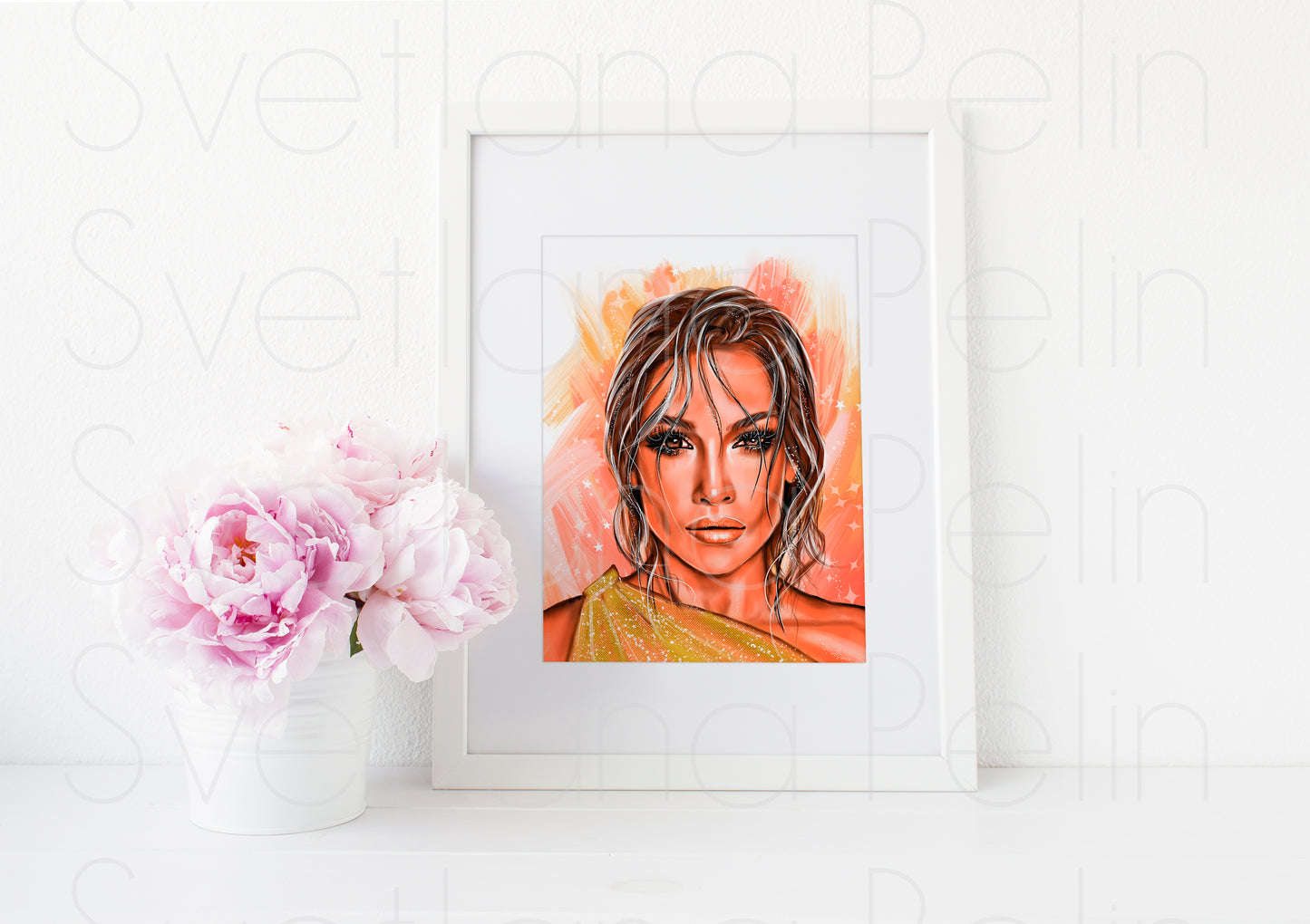 Jennifer Lopez, ART PRINT Signed by Artist