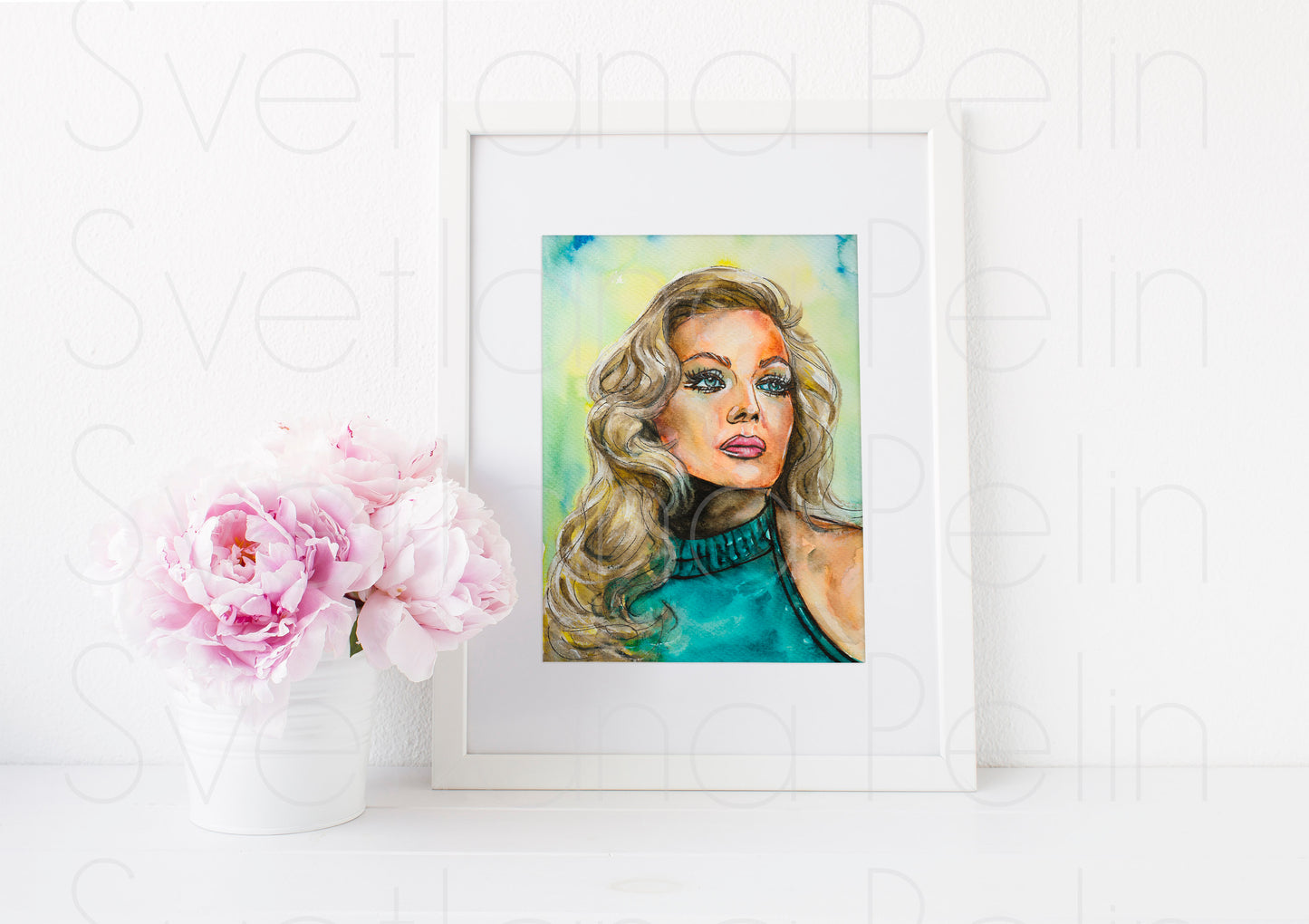 Anita Ekberg, ART PRINT Signed by Artist