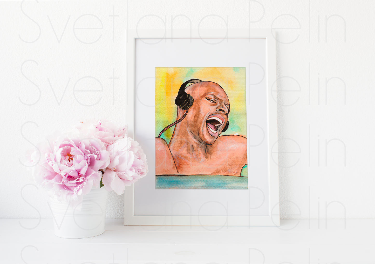 Omar Sy, ART PRINT Signed by Artist