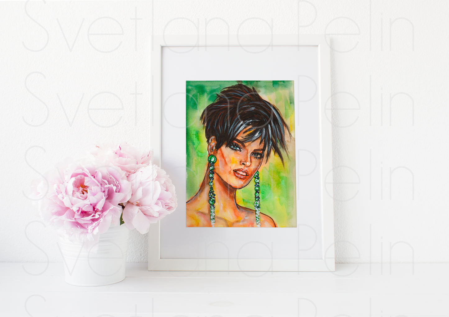 Linda Evangelista, ART PRINT Signed by Artist